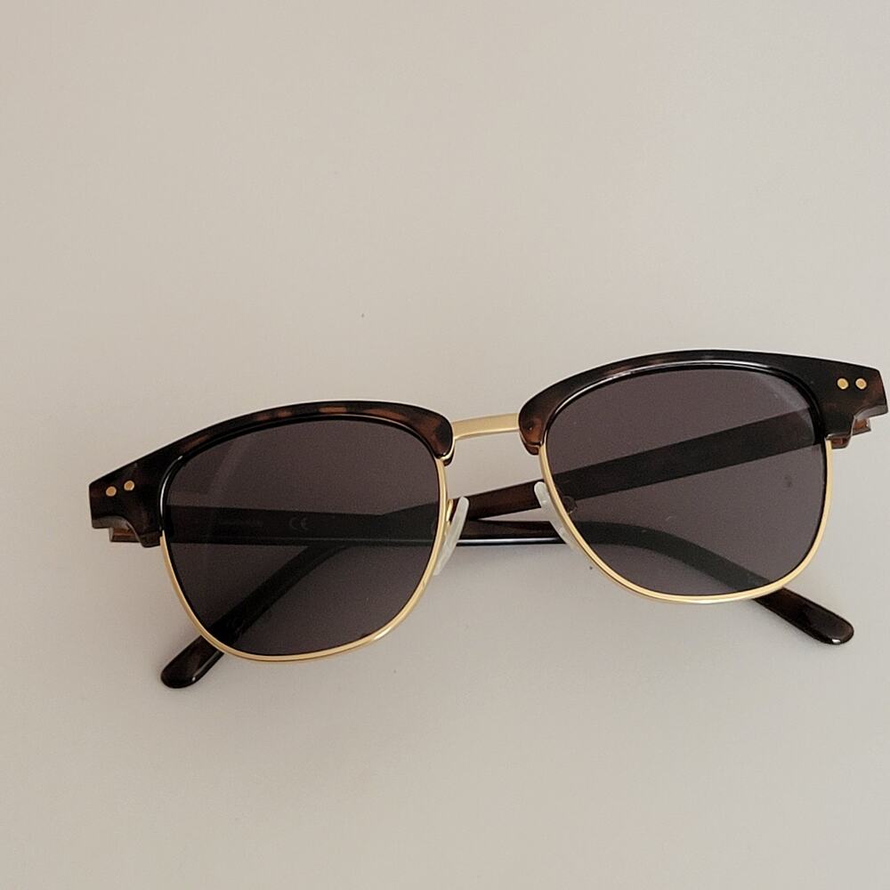 Calvin Klein CK20314S 235 Square Clubmaster Sunglasses Brown Tortoise & Gold